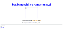 Tablet Screenshot of bec.bancochile-promociones.cl